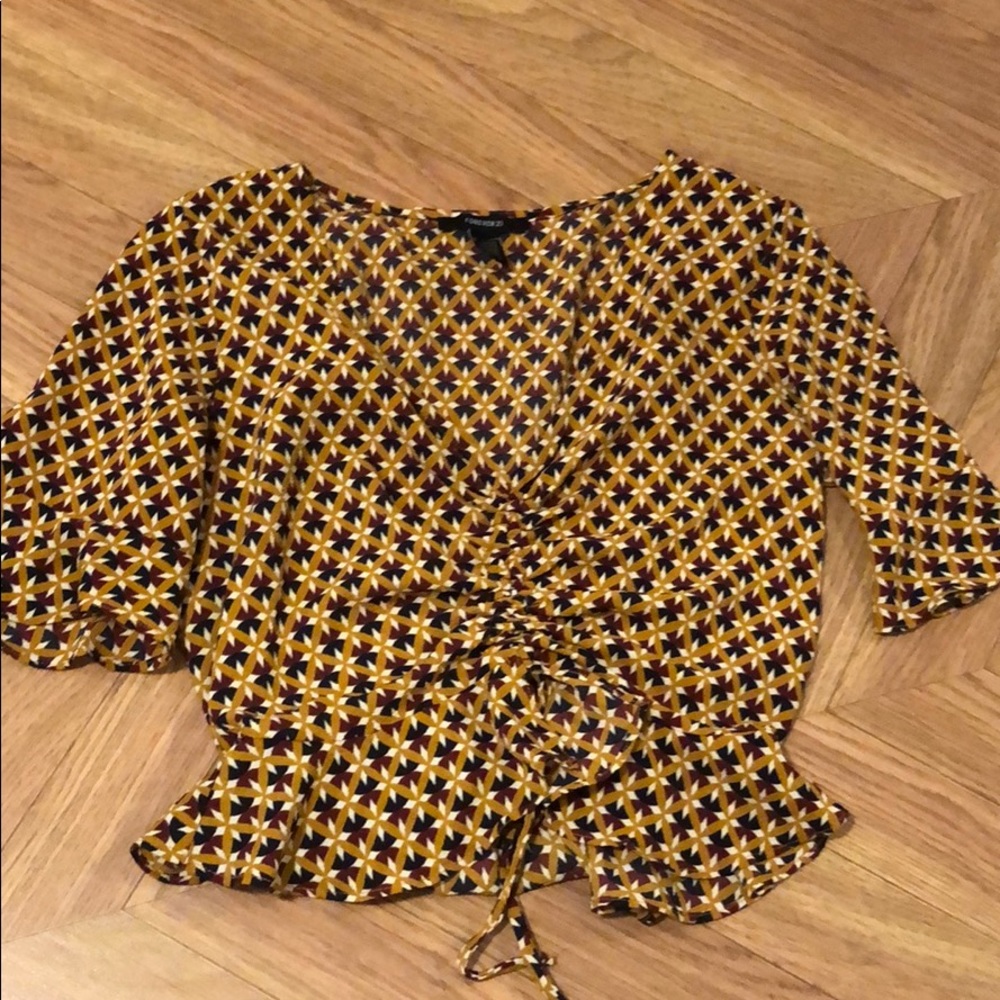 Forever 21 abstract pattern top